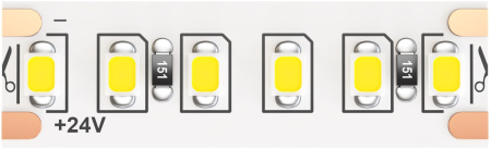 Светодиодная лента 24В 2835 20Вт/м 6000K 5м IP65 арт.10159