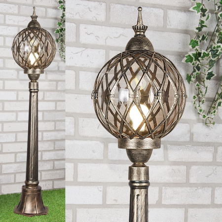 картинка Наземный фонарь уличный Sirius F черное золото от магазина BTSvet