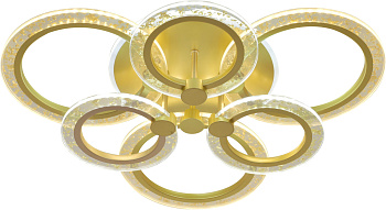 Люстра потолочная светодиодная Enigma 10225/6 LED*97W BL Gold