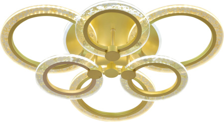 Люстра потолочная светодиодная Enigma 10225/6 LED*97W BL Gold