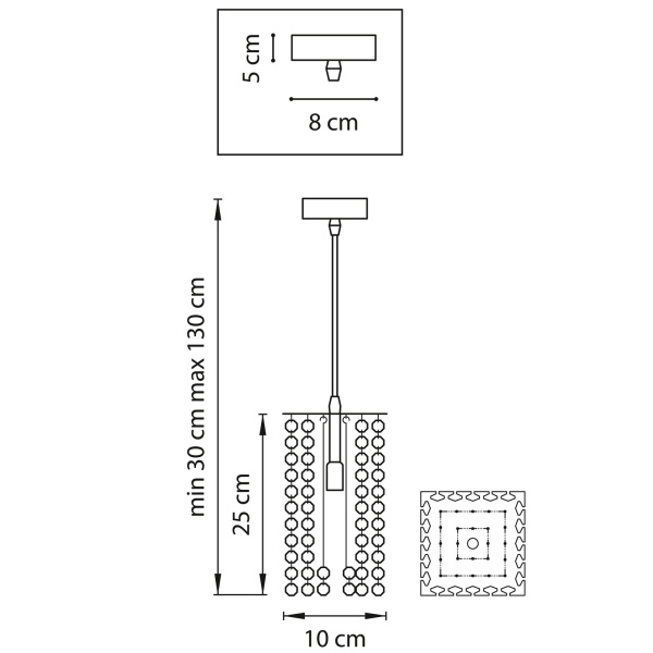 картинка Подвесной светильник CRISTALLO 795422 от магазина BTSvet