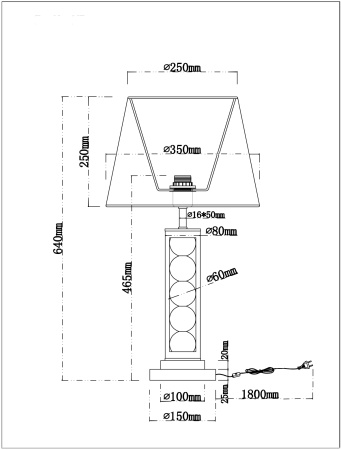картинка Настольная лампа Jessica A4062LT-1PB от магазина BTSvet