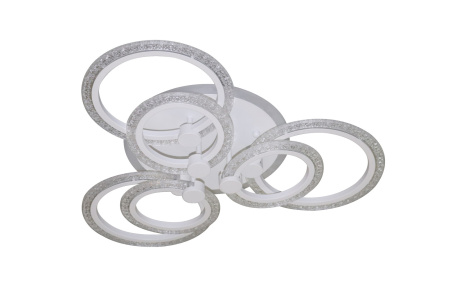 картинка Потолочная люстра светодиодная с пультом и управлением со смартфона регулировкой яркости и цветовой температуры ночной режим таймер HIGH-TECH LED LAMPS 82013 от магазина BTSvet