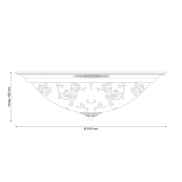 картинка Потолочный светильник LUGO 142.6 R50 white от магазина BTSvet