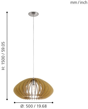 картинка Подвесной светильник Cossano 2 95257 от магазина BTSvet