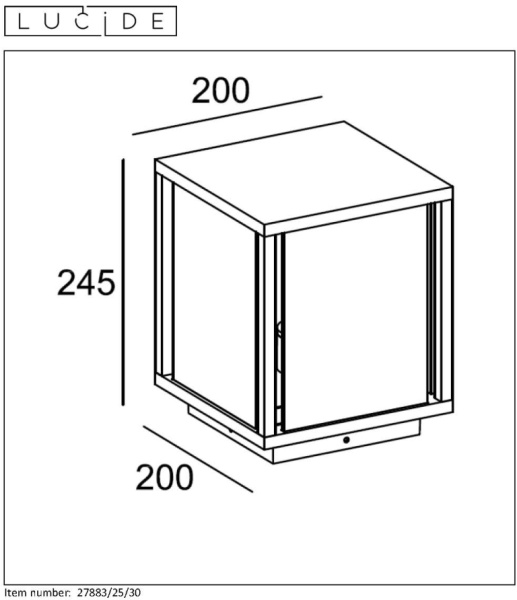 картинка Наземный светильник Claire 27883/25/30 от магазина BTSvet