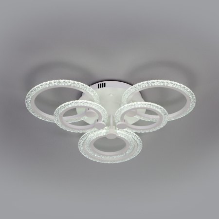 картинка Потолочная люстра светодиодная с пультом регулировкой цветовой температуры и яркости ночным режимом Wellen 90226/6 от магазина BTSvet