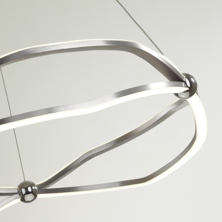 картинка Подвесная люстра никель/хром/металл/ПВХ LED 45W 4000K PORTA 5001/45L L-VISION от магазина BTSvet