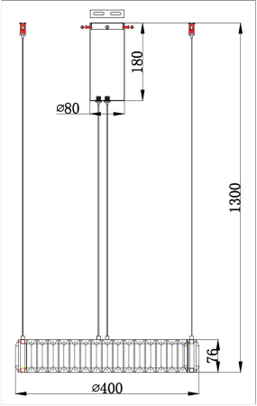 картинка Подвесная люстра хрустальная светодиодная Renata 1135/17 SP-25 от магазина BTSvet