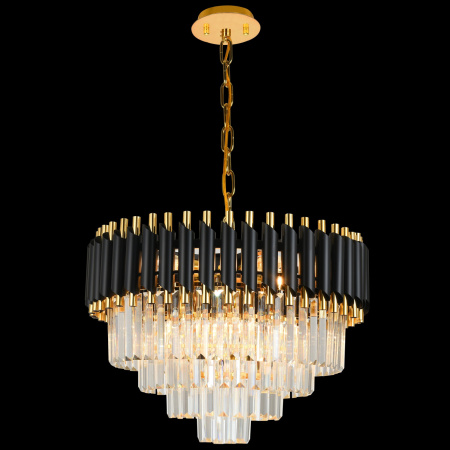 картинка Подвесная люстра хрустальная DARIAN 76017/10C GOLD BLACK от магазина BTSvet