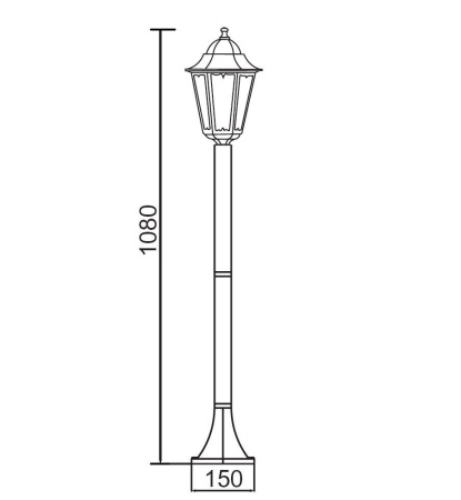 картинка Наземный фонарь 79806M W от магазина BTSvet
