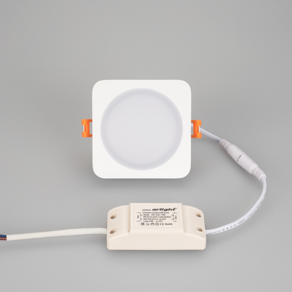 картинка Светодиодная панель встраиваемая LTD-96x96SOL-10W Day White 4000K (Arlight, IP44 Пластик, 3 года) 017634 от магазина BTSvet