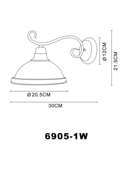 картинка Бра Sassari 6905-1W от магазина BTSvet