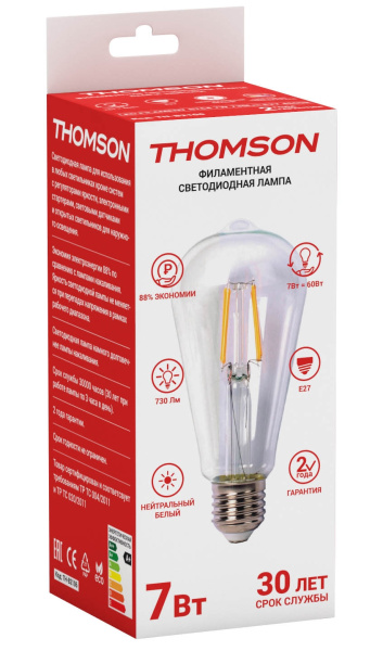 картинка Лампочка светодиодная филаментная St64 TH-B2106 от магазина BTSvet