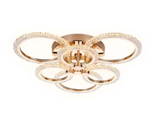 картинка Потолочная люстра светодиодная с пультом и управлением смартфоном регулировкой цветовой температуры и яркости ночным режимом Acrylica FA418 от магазина BTSvet