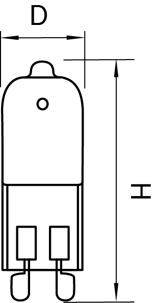 картинка Лампочка галогеновая капсульная G9 40W 3000K 922023 от магазина BTSvet