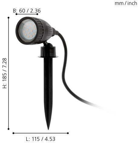 картинка Грунтовый светильник Nema 93384 от магазина BTSvet
