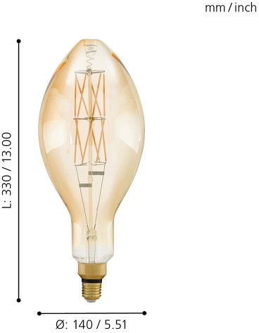 картинка Лампочка светодиодная филаментная Lm_led_e27 11685 от магазина BTSvet