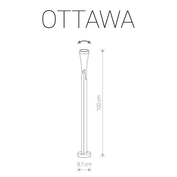 картинка Наземный светильник Ottawa 9563 от магазина BTSvet