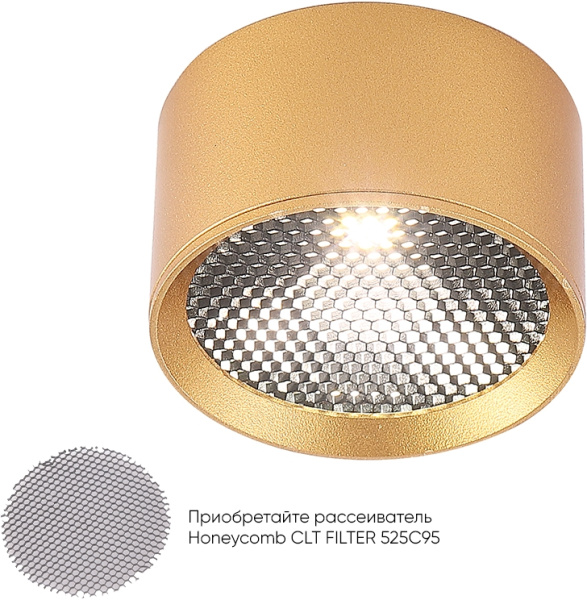 картинка Точечный светильник светодиодный Crystal Lux CLT 525 CLT 525C95 GO 4000K от магазина BTSvet