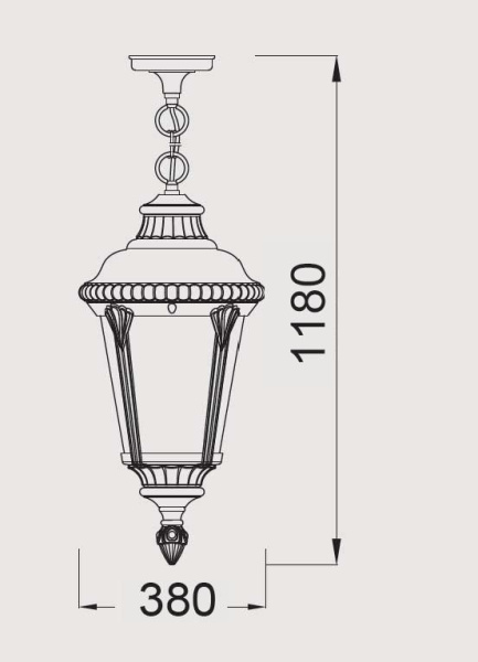 картинка Уличный подвесной светильник 79755L Bl от магазина BTSvet
