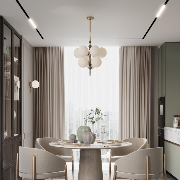 картинка Потолочная люстра на штанге Palle 5405/9 магазин BTSvet картинка Потолочная люстра на штанге Palle 5405/9 от магазина BTSvet