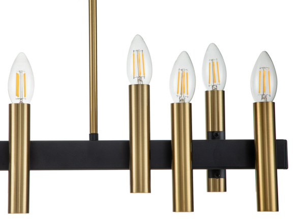 картинка Люстра потолочная на штанге Cero V000208 (13009/12RL Black ) магазин BTSvet картинка Люстра потолочная на штанге Cero V000208 (13009/12RL Black ) от магазина BTSvet