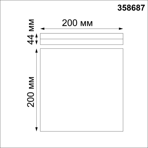 картинка Настенно-потолочный светильник светодиодный Over 358687 IP54 от магазина BTSvet