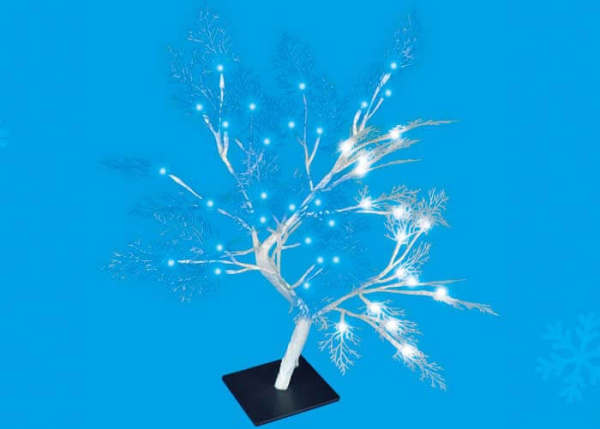 Ветка декоративная со светодиодами дерево Морозко ULD-T3550-054/SWA WHITE-BLUE IP20 FROST
