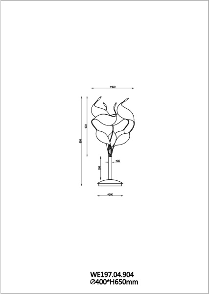 картинка Настольная лампа Alessandra WE197.04.904 от магазина BTSvet