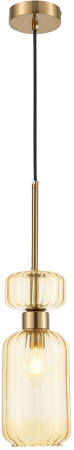 Подвесной светильник Gloss 1141/1S E14*60W Antigue copper/Amber