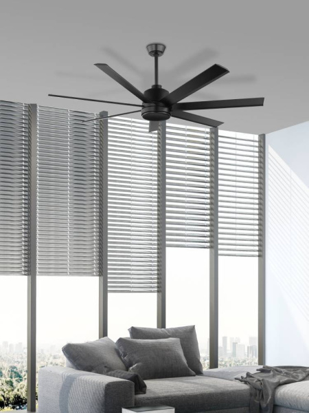 картинка Потолочная люстра с вентилятором и пультом Azar 60 35019 от магазина BTSvet