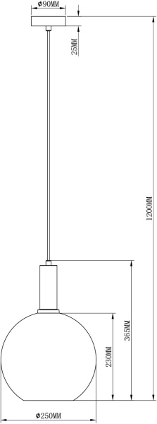 картинка Подвесной светильник Martin V2891-1P от магазина BTSvet