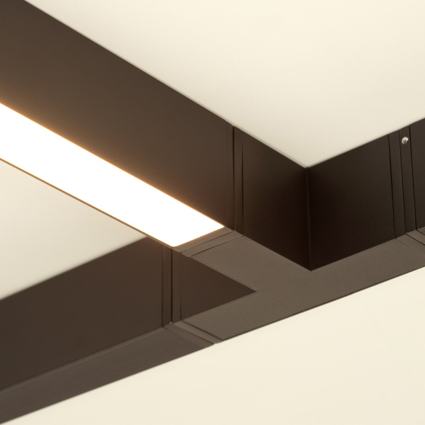 картинка Линейный настенно-потолочный светильник LED CLIP-38-FLAT-S312-6W Warm3000 (BK, 110 deg, 24V) (Arlight, IP40 Металл, 3 года) 029003 от магазина BTSvet