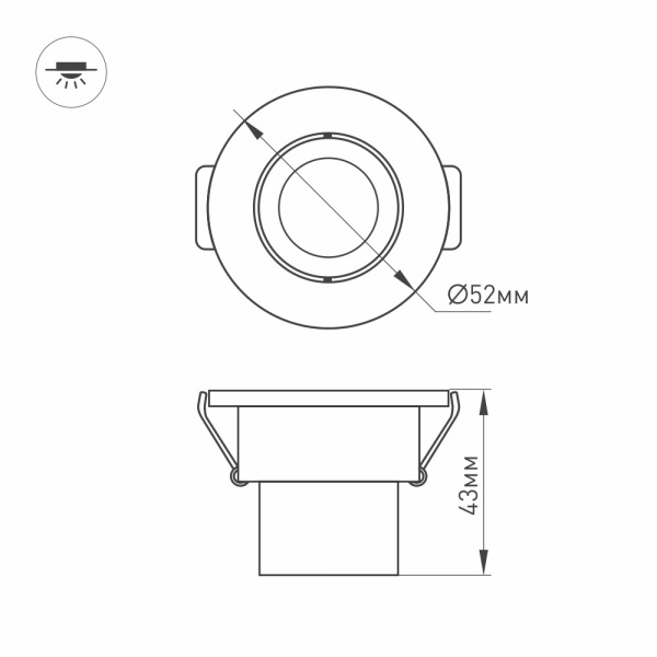 картинка Светодиодный светильник мебельный LTM-R52WH 3W Day White 30deg (Arlight, IP40 Металл, 3 года) 014914 от магазина BTSvet