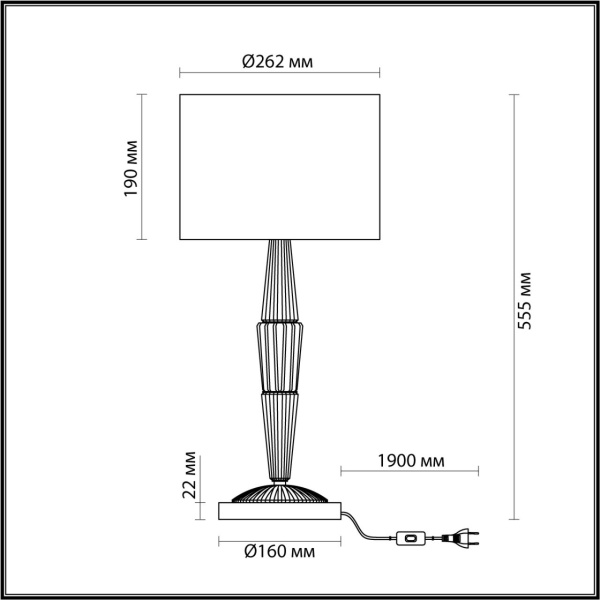 картинка Настольная лампа Latte 5403/1T от магазина BTSvet