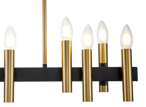 картинка Люстра потолочная на штанге Cero V000208 (13009/12RL Black ) магазин BTSvet картинка Люстра потолочная на штанге Cero V000208 (13009/12RL Black ) от магазина BTSvet