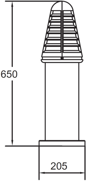 картинка Наземный фонарь BRISBANE 67328-650 Bl от магазина BTSvet