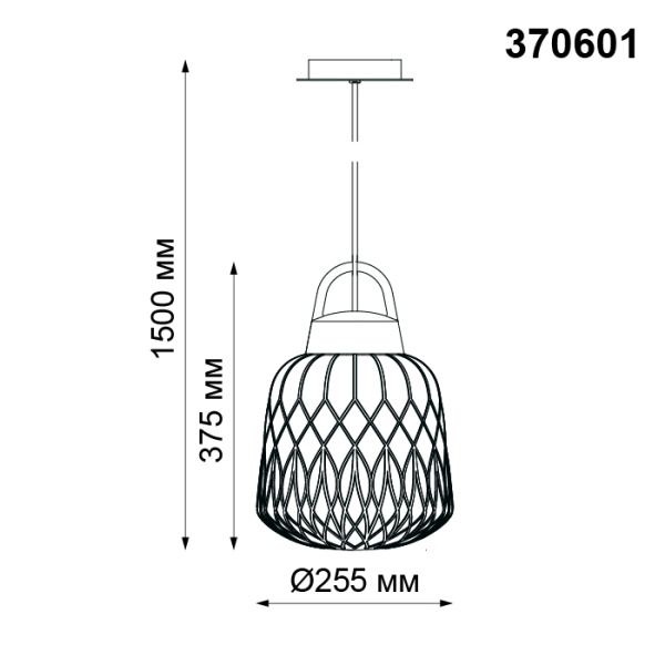 картинка Уличный подвесной светильник Conte 370601 от магазина BTSvet