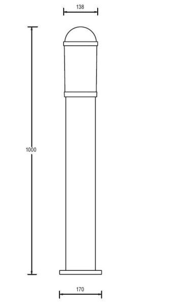 картинка Наземный светильник 61735 Bl от магазина BTSvet