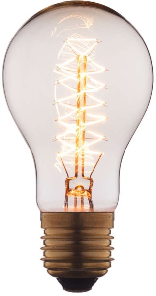 Ретро лампочка накаливания Эдисона груша E27 60W 2400-2800K 1004