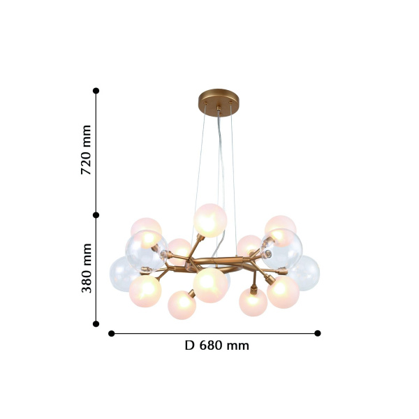 картинка Подвесная люстра Babylon 2515-10P магазин BTSvet картинка Подвесная люстра Babylon 2515-10P от магазина BTSvet